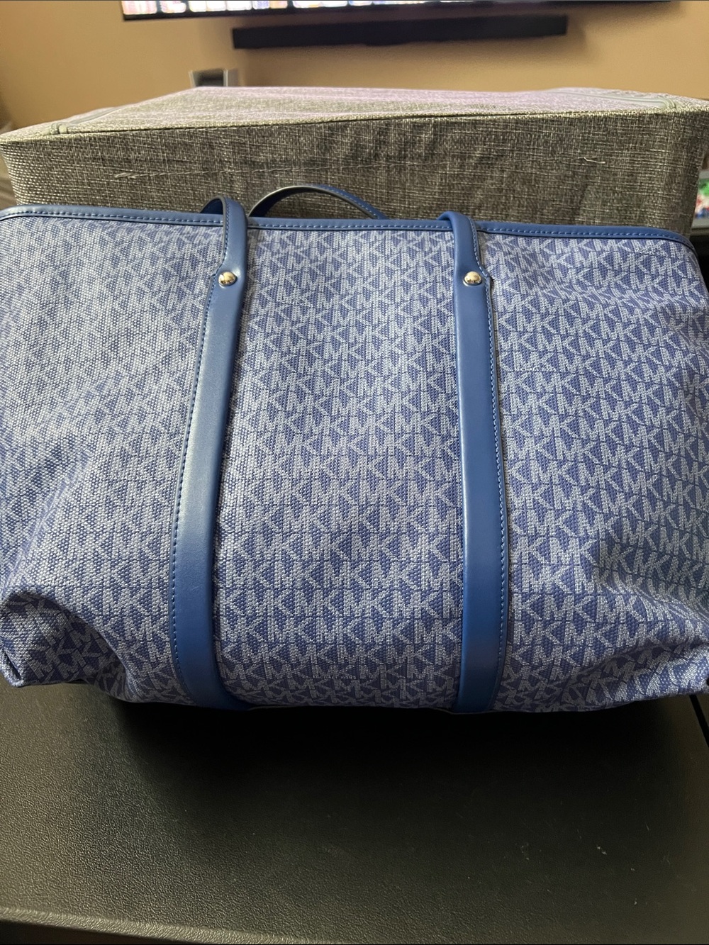 Michael Kors Blue Signature Tote